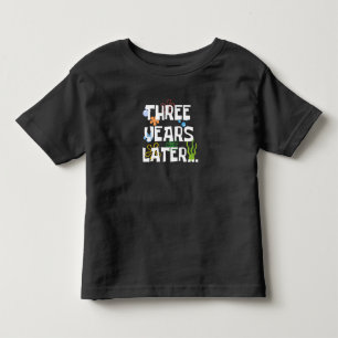 Camiseta Infantil Três Anos Depois, Festa de Aniversário Divertida d