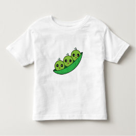 Camiseta Infantil Três Ervilhas em um Pod