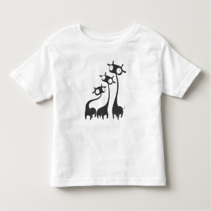 Camiseta Infantil Três Girafas de Cartoon