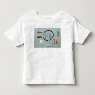 Camiseta Infantil Três pedras com marcações vermelhas do Mas-d'Ar