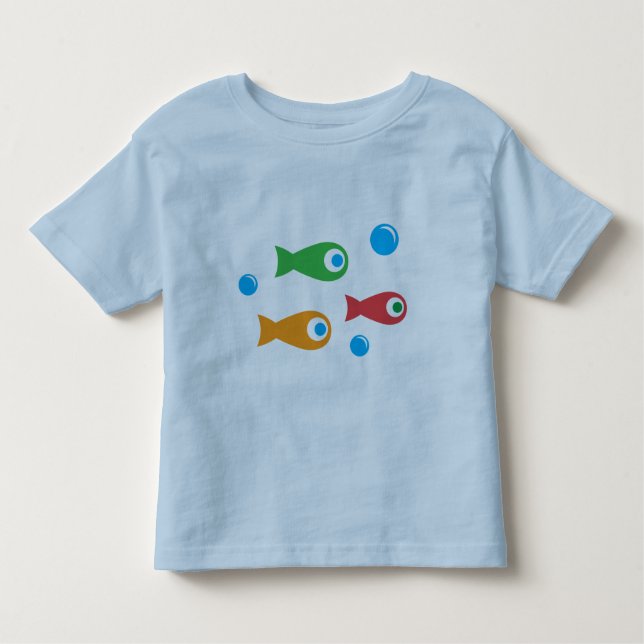 Camiseta Infantil Três Peixes Cuxos (Frente)