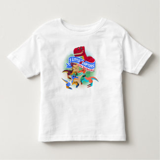 Camiseta Infantil Três raptores & t-shirt pequenos da criança de