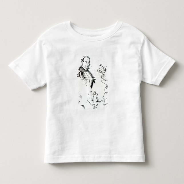 Camiseta Infantil Três retratos e perfis de auto (Frente)