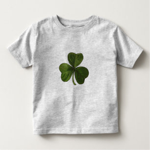 Camiseta Infantil Trevo irlandês verde do primavera