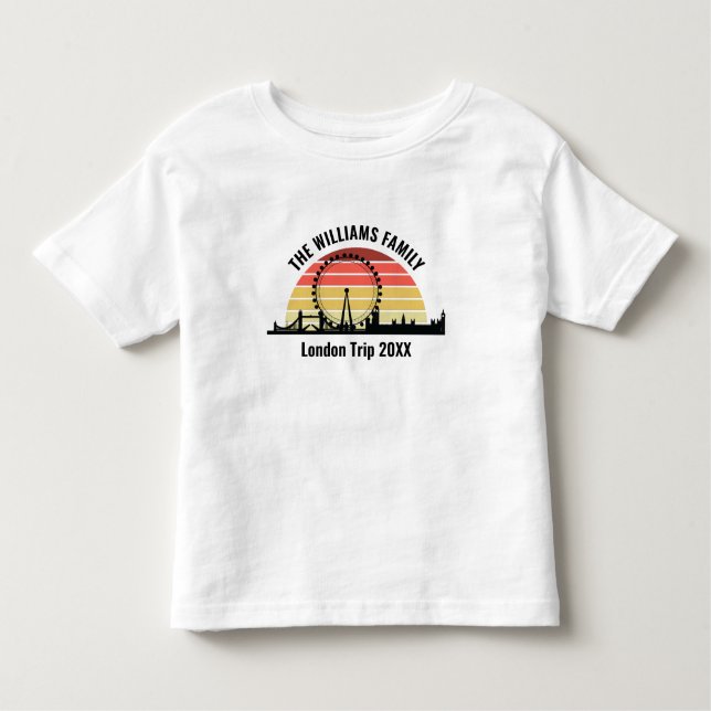 Camiseta Infantil Trilha de Família Personalizada Sunset da Inglater (Frente)