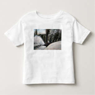 Camiseta Infantil Trilhas do esclarecimento da estrada de ferro do