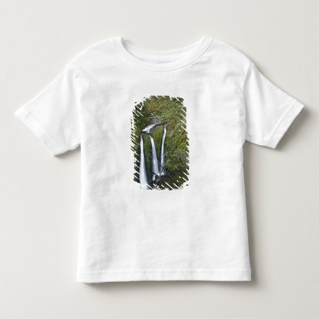 Camiseta Infantil Triple Falls, Garganta do Rio Columbia (Frente)