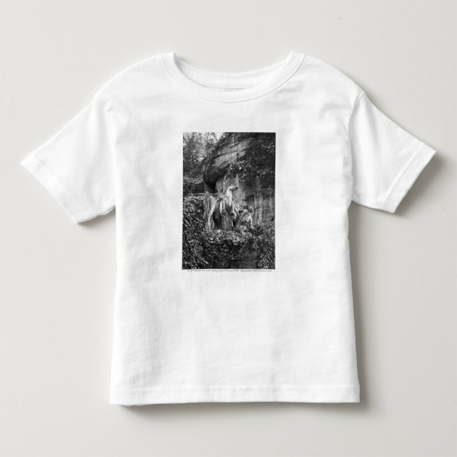 Camiseta Infantil Tritons que preparam dois cavalos do sol (Frente)