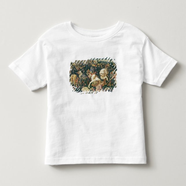 Camiseta Infantil Triumph de David e de Saul, c.1445-55 (Frente)