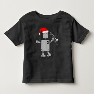 Camiseta Infantil Trombone Santa Hat Robot
