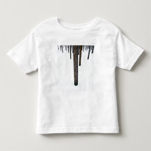 Camiseta Infantil Troncos de árvore na neve