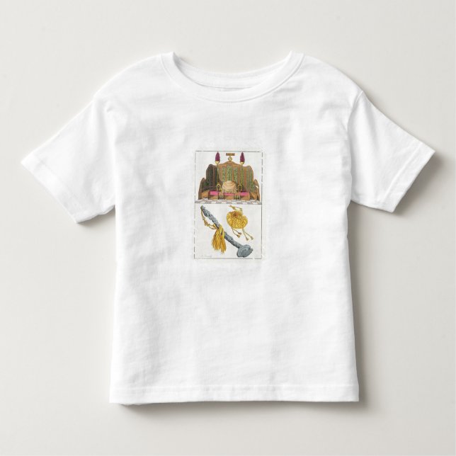 Camiseta Infantil Trono de um sceptre chinês do imperador, do io-io (Frente)