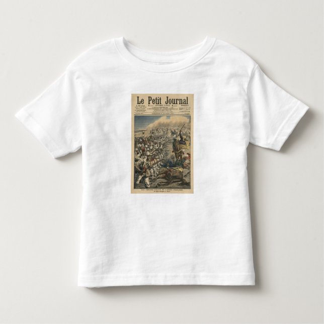 Camiseta Infantil Tropas do exército francês, franceses da elite (Frente)
