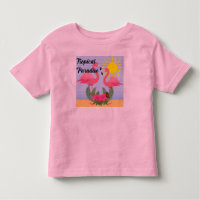 Tropical Paraíso Rosa Flamingo - Toddler Fine Jer