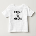 Camiseta Infantil Trouble Maker Chaos<br><div class="desc">Para sua criança ou outra criança selvagem. Vários tamanhos disponíveis. Símbolo do caos com a tipografia "causadora de problemas"</div>