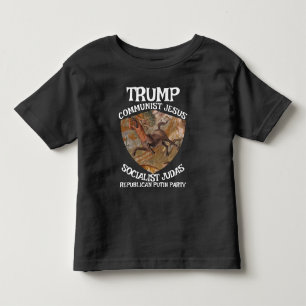 Camiseta Infantil Trump Comunista Socialista JudasJesus Muçulmano