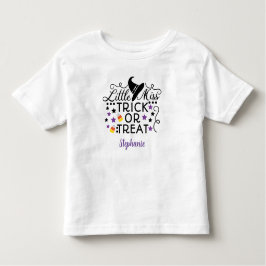 Camiseta Infantil Truque de Miss Personalizado ou Trate o Chapéu de 
