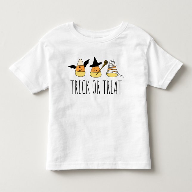 Camiseta Infantil Truque ou Milho Doce (Frente)