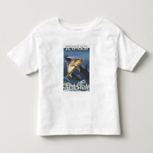 Camiseta Infantil Truta que pesca o secção transversal - Seward,