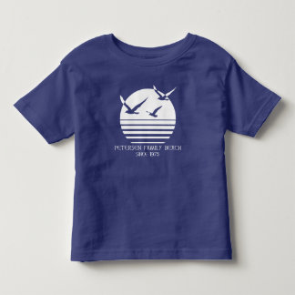 Camiseta Infantil TShirt da criança da praia da família de Petersen