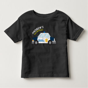 Camiseta Infantil Tshirt do aniversário da polícia