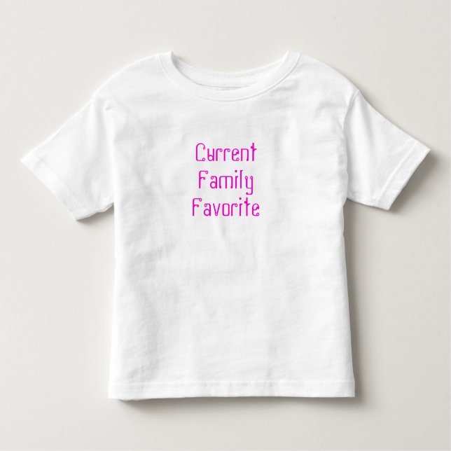 Camiseta Infantil Tshirt favorito da criança da família atual (Frente)