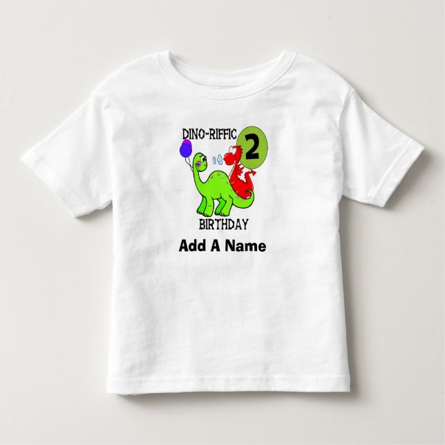 Camiseta Infantil Tshirt personalizado do segundo aniversário do (Frente)