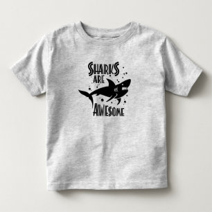 Camiseta Infantil Tubarões são incríveis