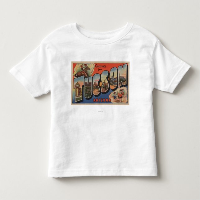 Camiseta Infantil Tucson, arizona - grandes cenas da letra (Frente)