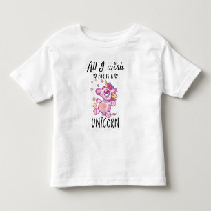 Camiseta Infantil Tudo o que desejo é um Unicórnio