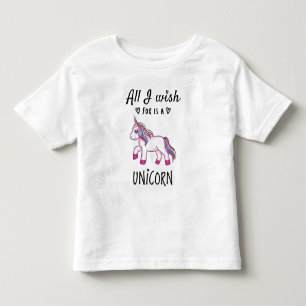 Camiseta Infantil Tudo o que desejo é um Unicórnio