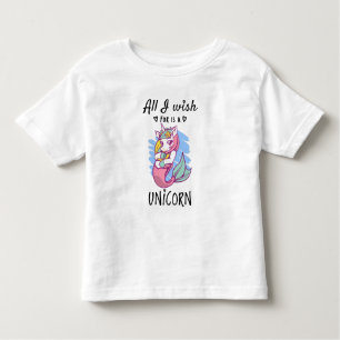 Camiseta Infantil Tudo o que desejo é um Unicórnio