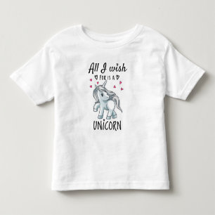 Camiseta Infantil Tudo o que desejo é um Unicórnio