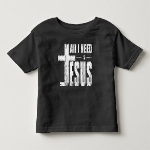 Camiseta Infantil Tudo o que Preciso é Jesus