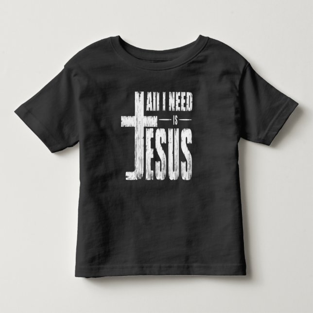 Camiseta Infantil Tudo o que Preciso é Jesus   (Frente)