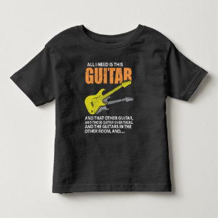 Camiseta Infantil Tudo Que Preciso É Da Guitarista
