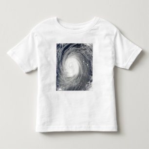 Camiseta Infantil Tufão Choi-WAN ao sul de Japão, Oceano Pacífico