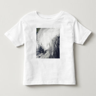 Camiseta Infantil Tufão Melor que aproxima Japão