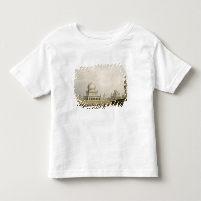 Camiseta Infantil Túmulos dos reis de Golconda em 1813, de Volum (Frente)