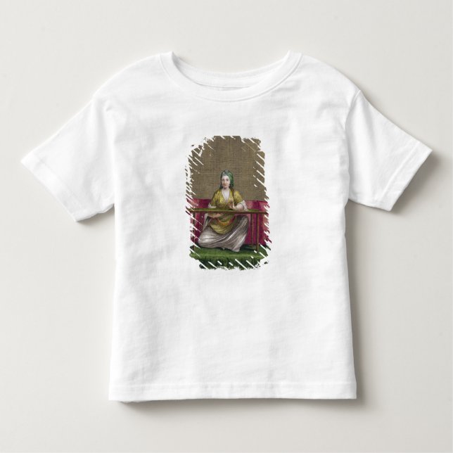 Camiseta Infantil Turca, bordado, século 18 (gravina (Frente)