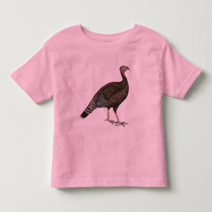 Camiseta Infantil Turquia: Hen de Bronze Padrão