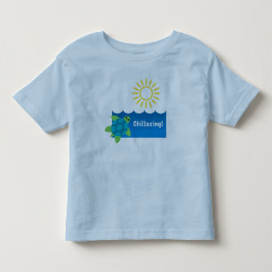 Camiseta Infantil Turtle ChillaxDesign - Toddler Fine Jersey T-S