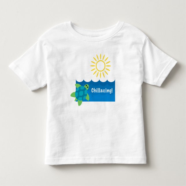 Camiseta Infantil Turtle ChillaxDesign - Toddler Fine Jersey T-S (Frente)