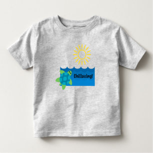 Camiseta Infantil Turtle ChillaxDesign - Toddler Fine Jersey T-S