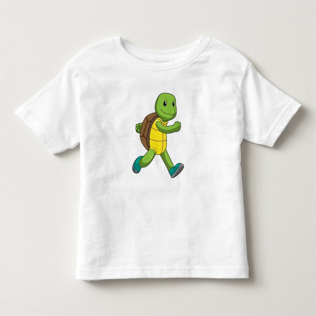 Camiseta Infantil Turtle como Runner em Runner (Frente)