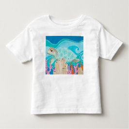Camiseta Infantil Turtle Dot Calm - uma viagem submarina tranquila