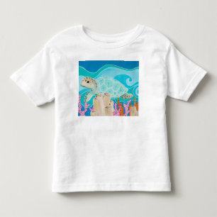 Camiseta Infantil Turtle Dot Calm - uma viagem submarina tranquila