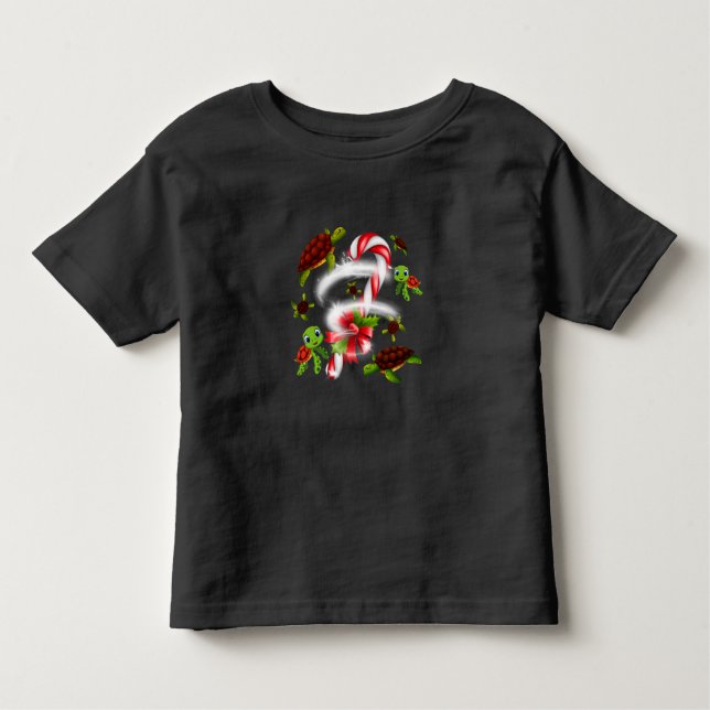 Camiseta Infantil Turtle Gift | Doces de Tartaruga Doce Natal (Frente)