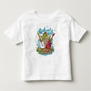 Camiseta Infantil Turtle Jam Session Rock And Roll