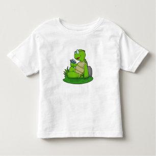 Camiseta Infantil Turtle Leading Book